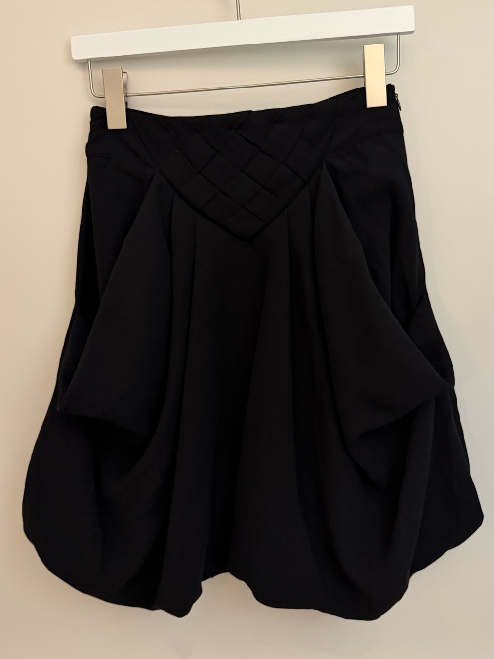 Desigual Black Bubble Skirt with Quilted Waistdetail